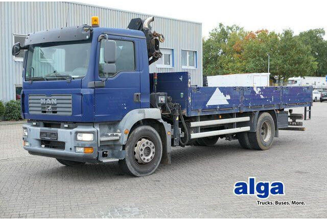 MAN 18.280 TGM 4x2, Hiab 099B-1Hiduo, Funk, Klima - Dropside/ Flatbed truck: picture 1 MAN 18.280 TGM 4x2, Hiab 099B-1Hiduo, Funk, Klima - Dropside/ Flatbed truck: picture 1