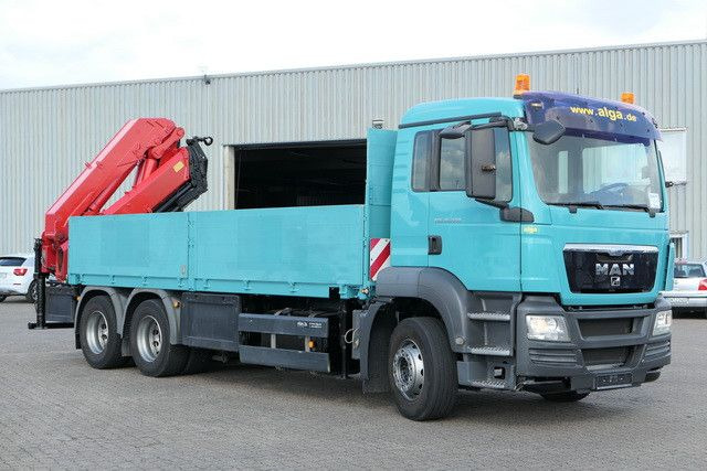 MAN 26.400 TGS BL, Kran HMF 4220 K4, Funk, Container - Dropside/ Flatbed truck, Crane truck: picture 3 MAN 26.400 TGS BL, Kran HMF 4220 K4, Funk, Container - Dropside/ Flatbed truck, Crane truck: picture 3