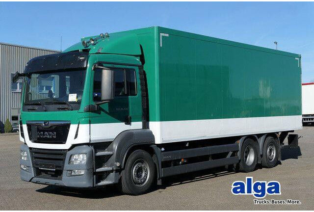 MAN 26.420 TGS LL 6x2, Intarder, LBW 2.5to., Gelenkt - Box truck: picture 1 MAN 26.420 TGS LL 6x2, Intarder, LBW 2.5to., Gelenkt - Box truck: picture 1