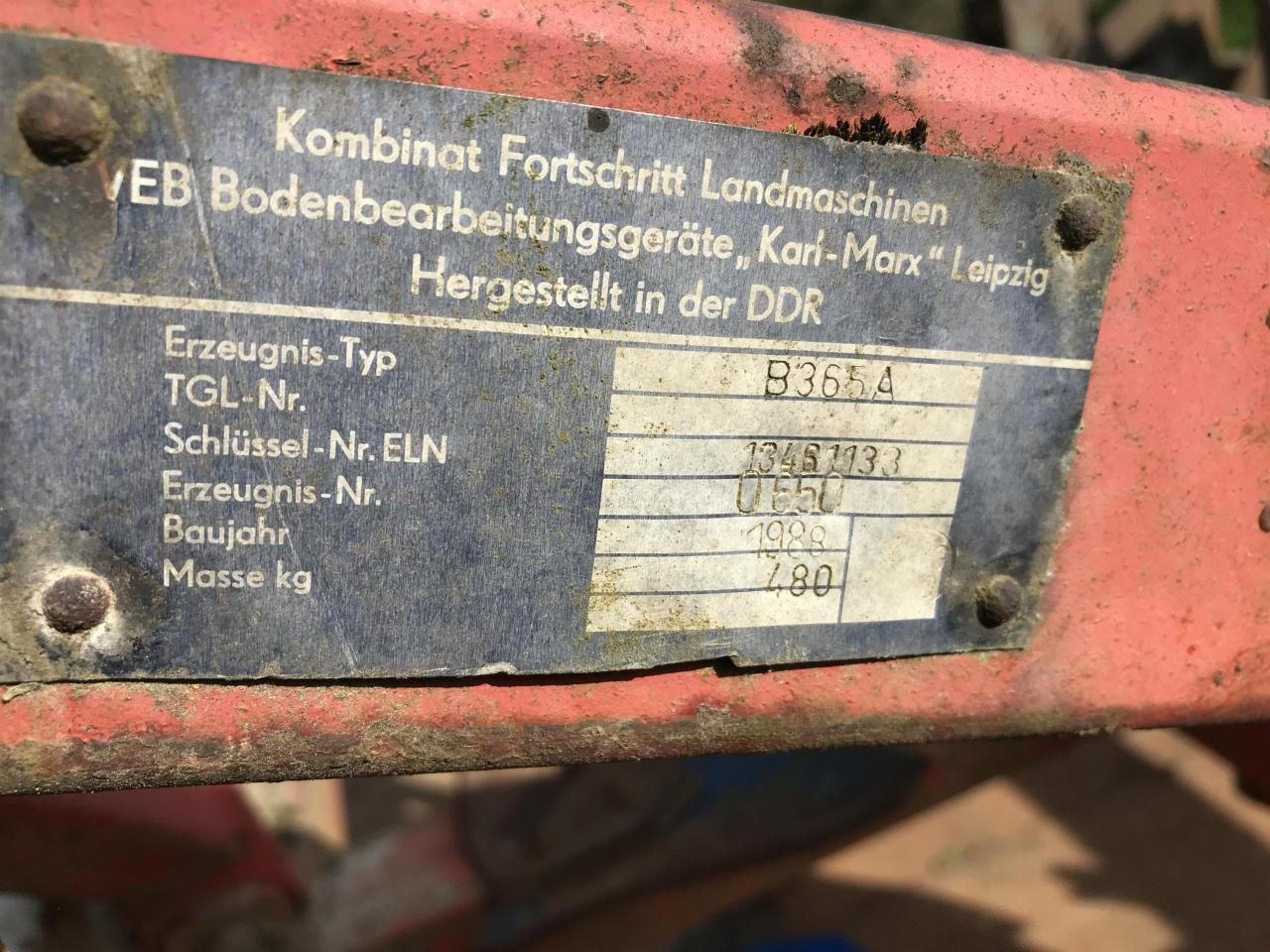 Cultivator Fortschritt B365A Eigenbau: picture 10 Cultivator Fortschritt B365A Eigenbau: picture 10