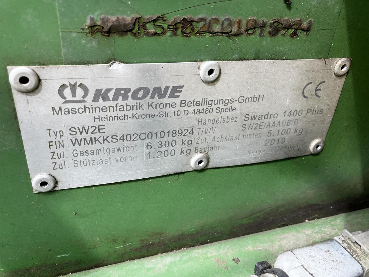 Tedder/ Rake Krone Swadro 1400 Plus: picture 11