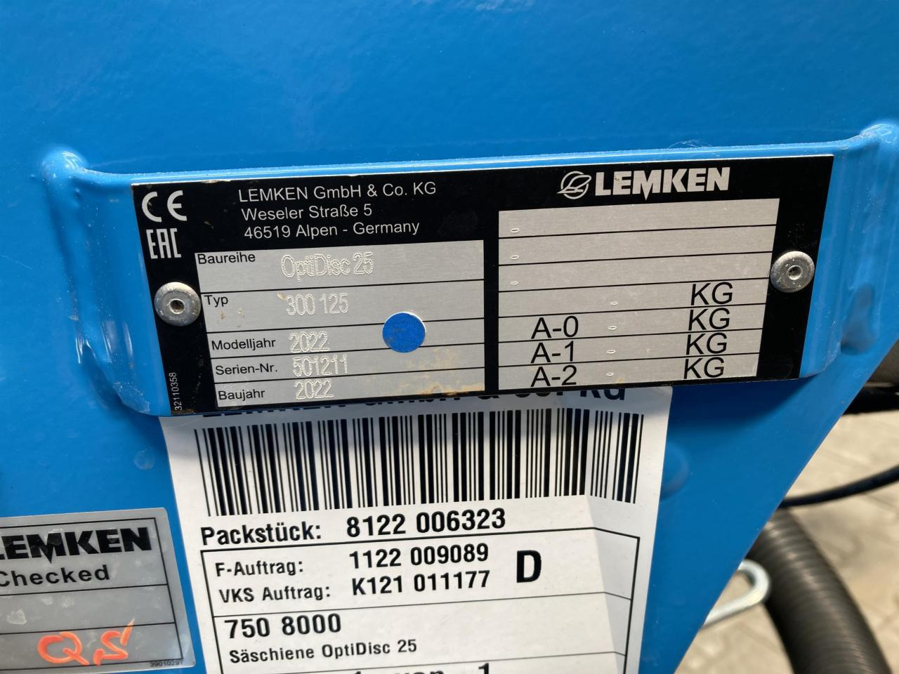 Seed drill Lemken Optidisc Saatschiene: picture 10