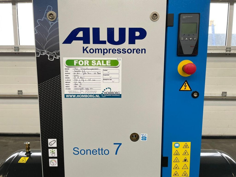 Alup Sonetto 7.5 + 200 Elektrische Schroefcompressor 5.5 kw 780 L / min 10 Bar - Air compressor: picture 5 Alup Sonetto 7.5 + 200 Elektrische Schroefcompressor 5.5 kw 780 L / min 10 Bar - Air compressor: picture 5