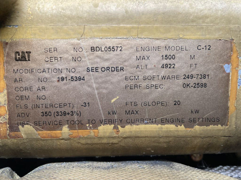Generator set Caterpillar C12 Leroy Somer 400 kVA Silent generatorset: picture 11