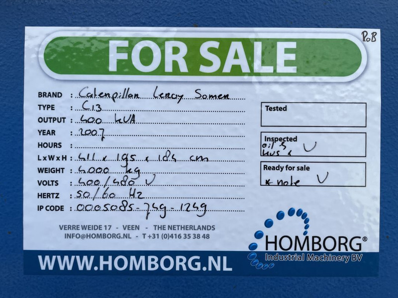 Generator set Caterpillar C12 Leroy Somer 400 kVA Silent generatorset: picture 15