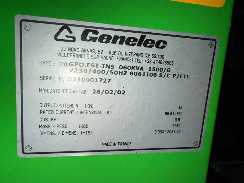 Iveco Genelec Mecc Alte Spa 60 kVA Silent Noodstroom generatorset met ATS Auto Netovername - Generator set: picture 3 Iveco Genelec Mecc Alte Spa 60 kVA Silent Noodstroom generatorset met ATS Auto Netovername - Generator set: picture 3