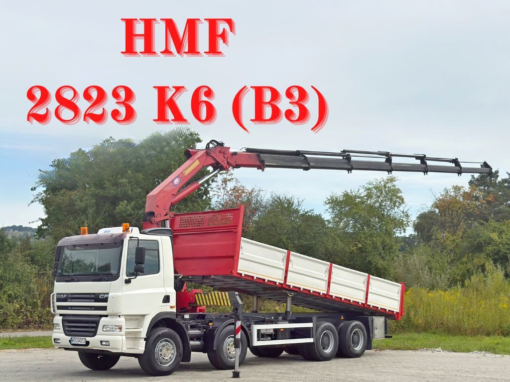 DAF CF 85.380 * HMF 2823 K6 (B3) + FUNK * 8x4 * TOP - Crane truck: picture 1 DAF CF 85.380 * HMF 2823 K6 (B3) + FUNK * 8x4 * TOP - Crane truck: picture 1