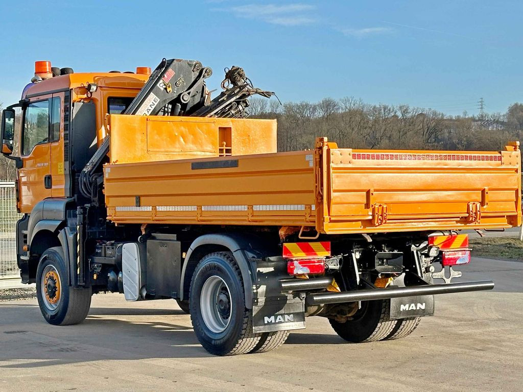 Crane truck, Tipper MAN TGS 18.360 * HIAB 099 E-3 HIDUO + FUNK *4x4: picture 6