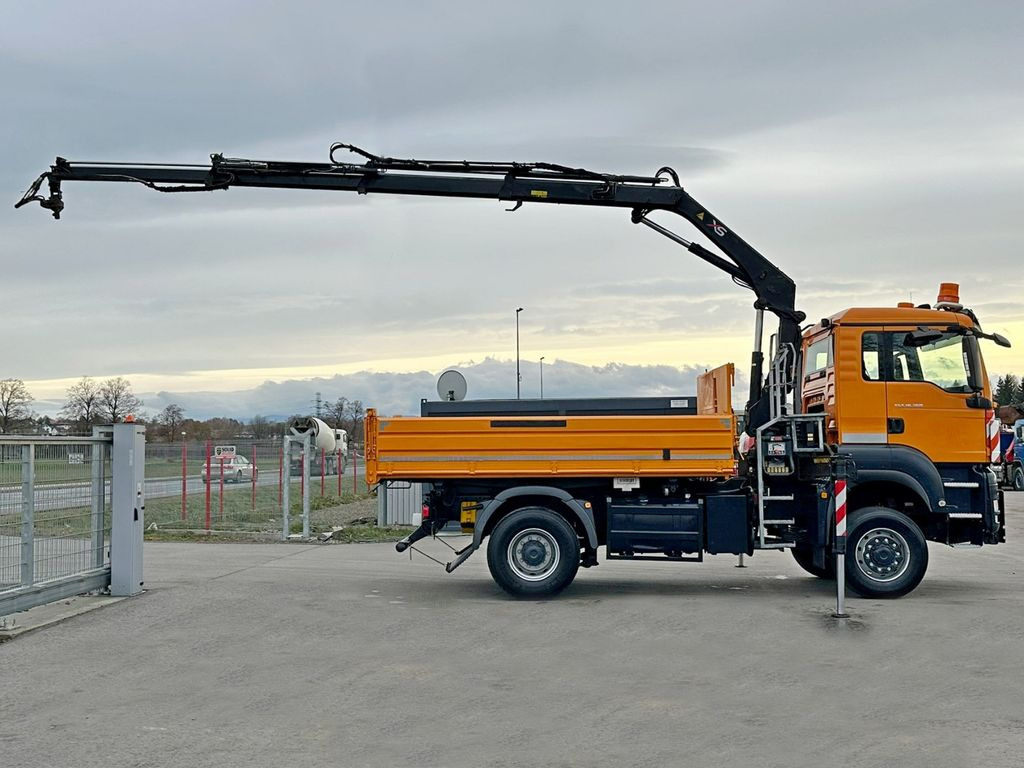 Crane truck, Tipper MAN TGS 18.360 * HIAB 099 E-3 HIDUO + FUNK *4x4: picture 6