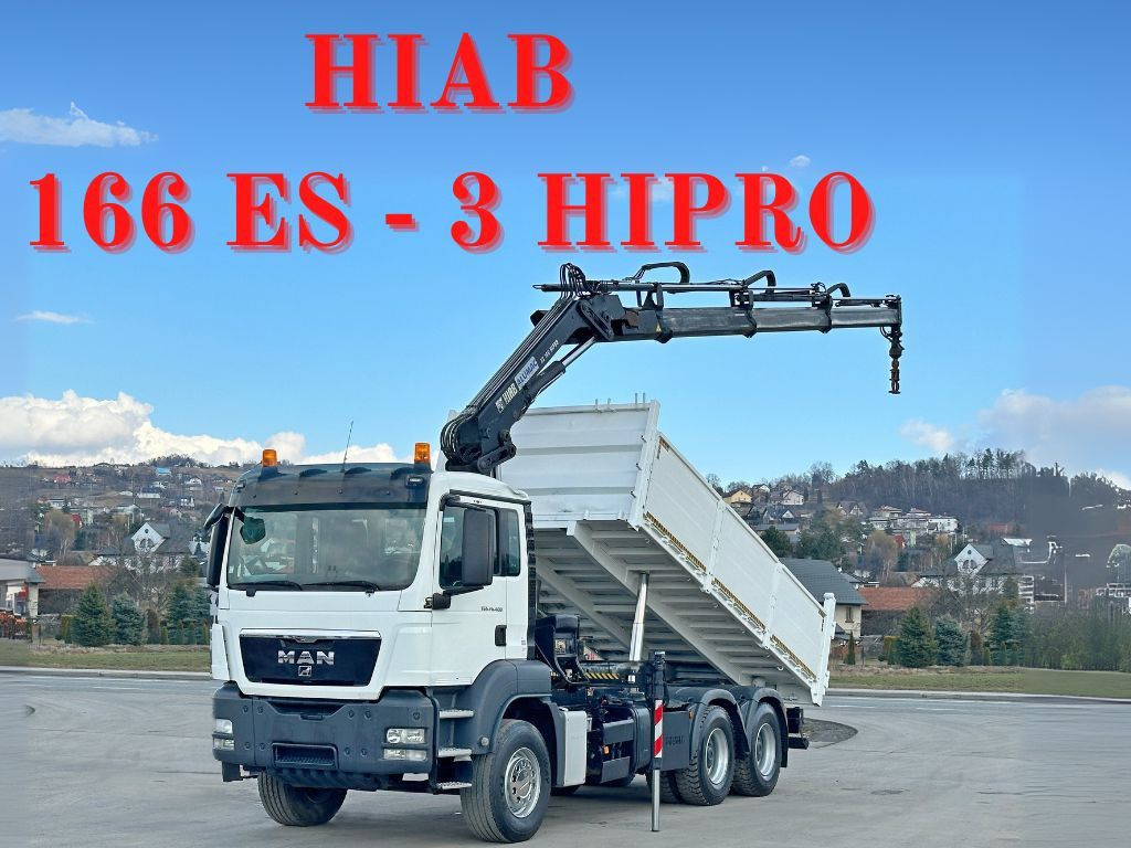 MAN TGS 26.400 * HIAB 166 ES - 3 HIPRO + FUNK * 6x4 - Tipper, Crane truck: picture 1 MAN TGS 26.400 * HIAB 166 ES - 3 HIPRO + FUNK * 6x4 - Tipper, Crane truck: picture 1