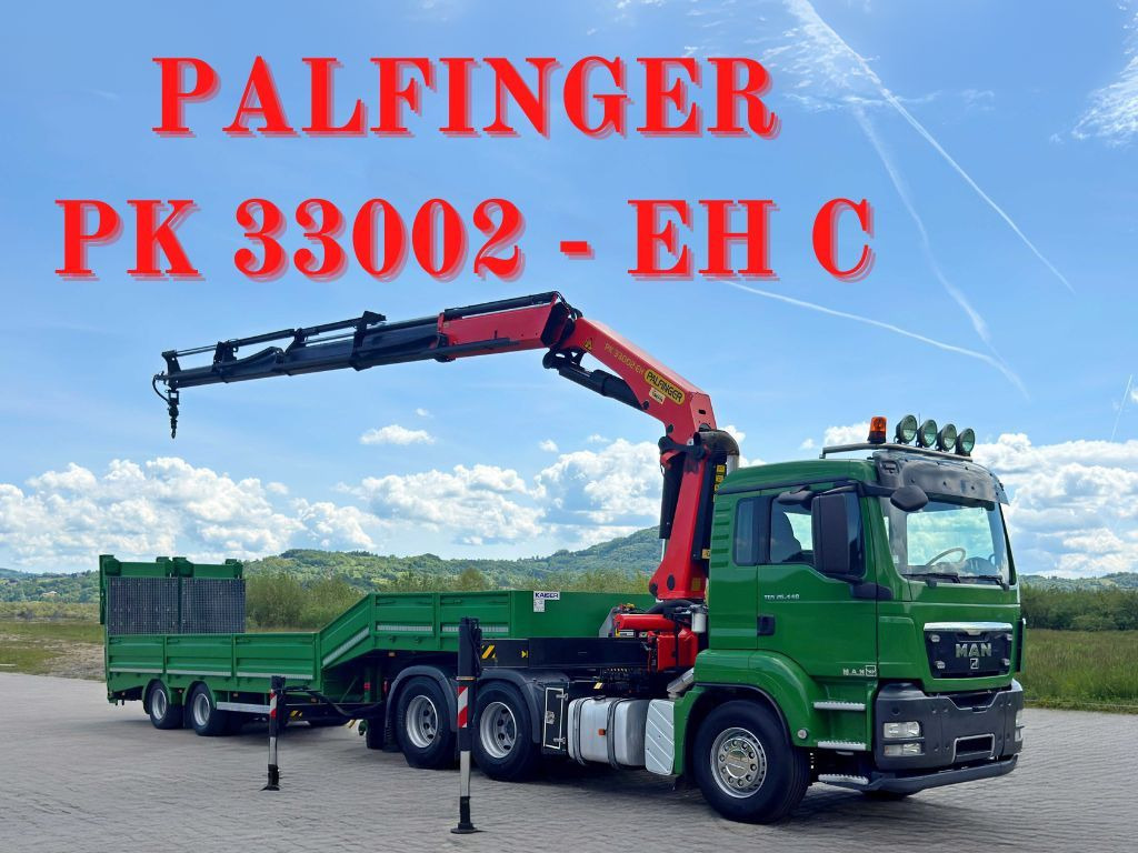 MAN TGS 26.440*Anhänger 10,35m + PK 33002-EH C/FUNK - Crane truck: picture 1 MAN TGS 26.440*Anhänger 10,35m + PK 33002-EH C/FUNK - Crane truck: picture 1