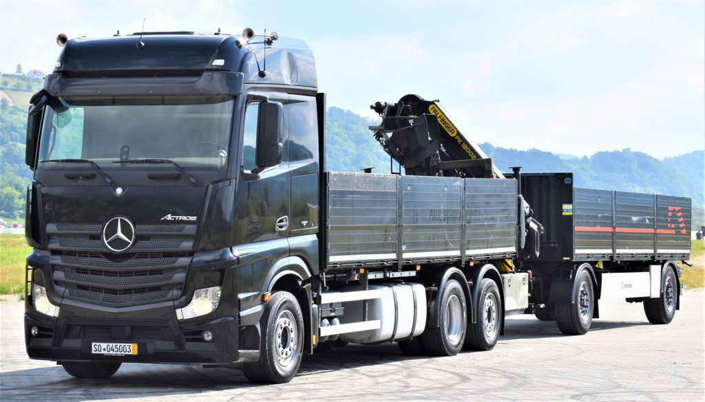 Mercedes-Benz ACTROS 2542 + PK18002-EH C/FUNK + Anhänger! - Crane truck, Dropside/ Flatbed truck: picture 4 Mercedes-Benz ACTROS 2542 + PK18002-EH C/FUNK + Anhänger! - Crane truck, Dropside/ Flatbed truck: picture 4