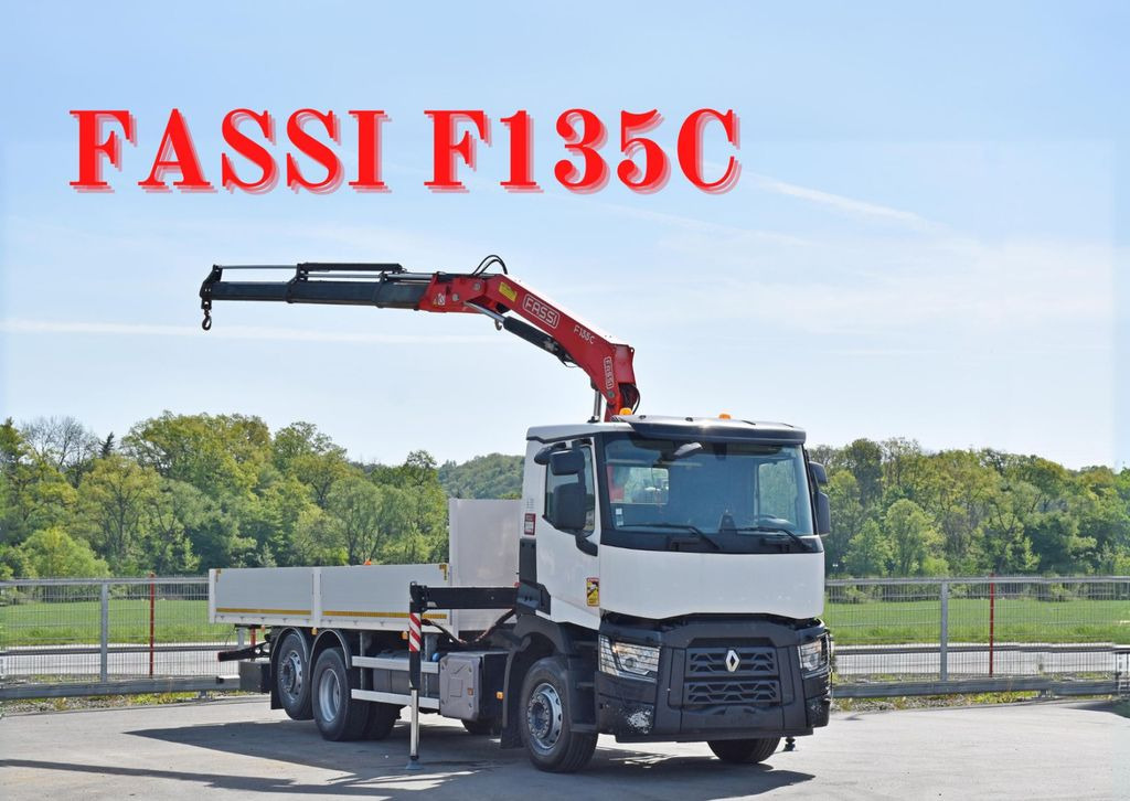 Renault C 380 * PRITSCHE 7,05 m* FASSI F 135C + FUNK - Crane truck: picture 1 Renault C 380 * PRITSCHE 7,05 m* FASSI F 135C + FUNK - Crane truck: picture 1