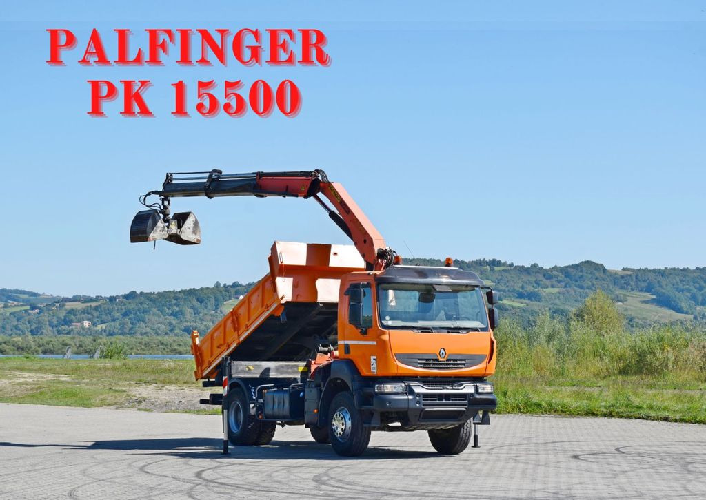 Renault KERAX 370 DXI* KIPPER 3,70m *PK 15500 + FUNK*TOP - Crane truck, Tipper: picture 1 Renault KERAX 370 DXI* KIPPER 3,70m *PK 15500 + FUNK*TOP - Crane truck, Tipper: picture 1
