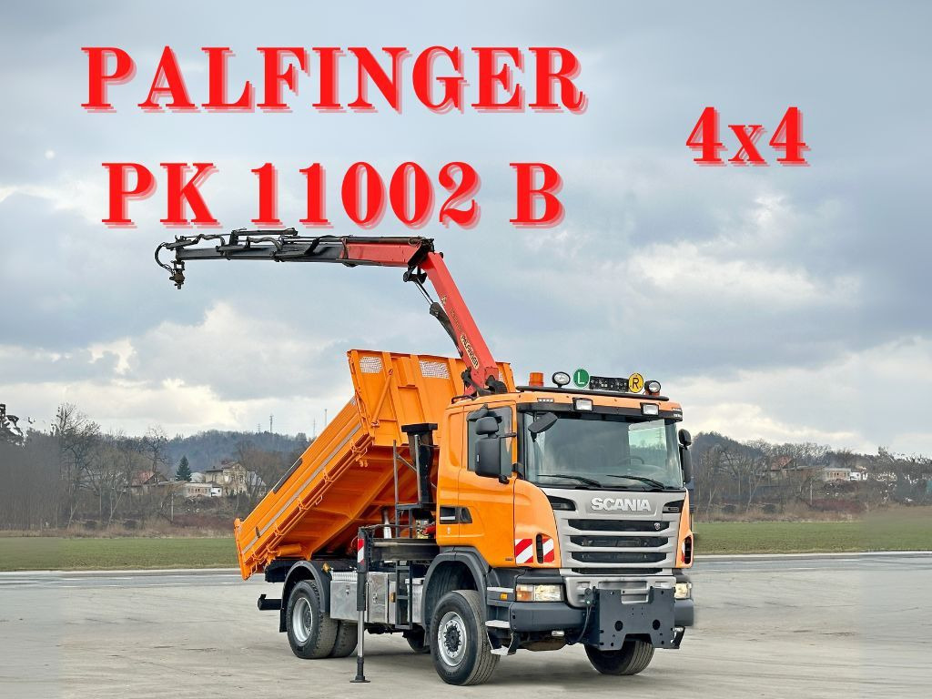 Scania G360 Kipper 4,10m *PK 11002 B + FUNK *4x4 Scania G360 Kipper 4,10m *PK 11002 B + FUNK *4x4 - Tipper, Crane truck: picture 1 Scania G360 Kipper 4,10m *PK 11002 B + FUNK *4x4 Scania G360 Kipper 4,10m *PK 11002 B + FUNK *4x4 - Tipper, Crane truck: picture 1