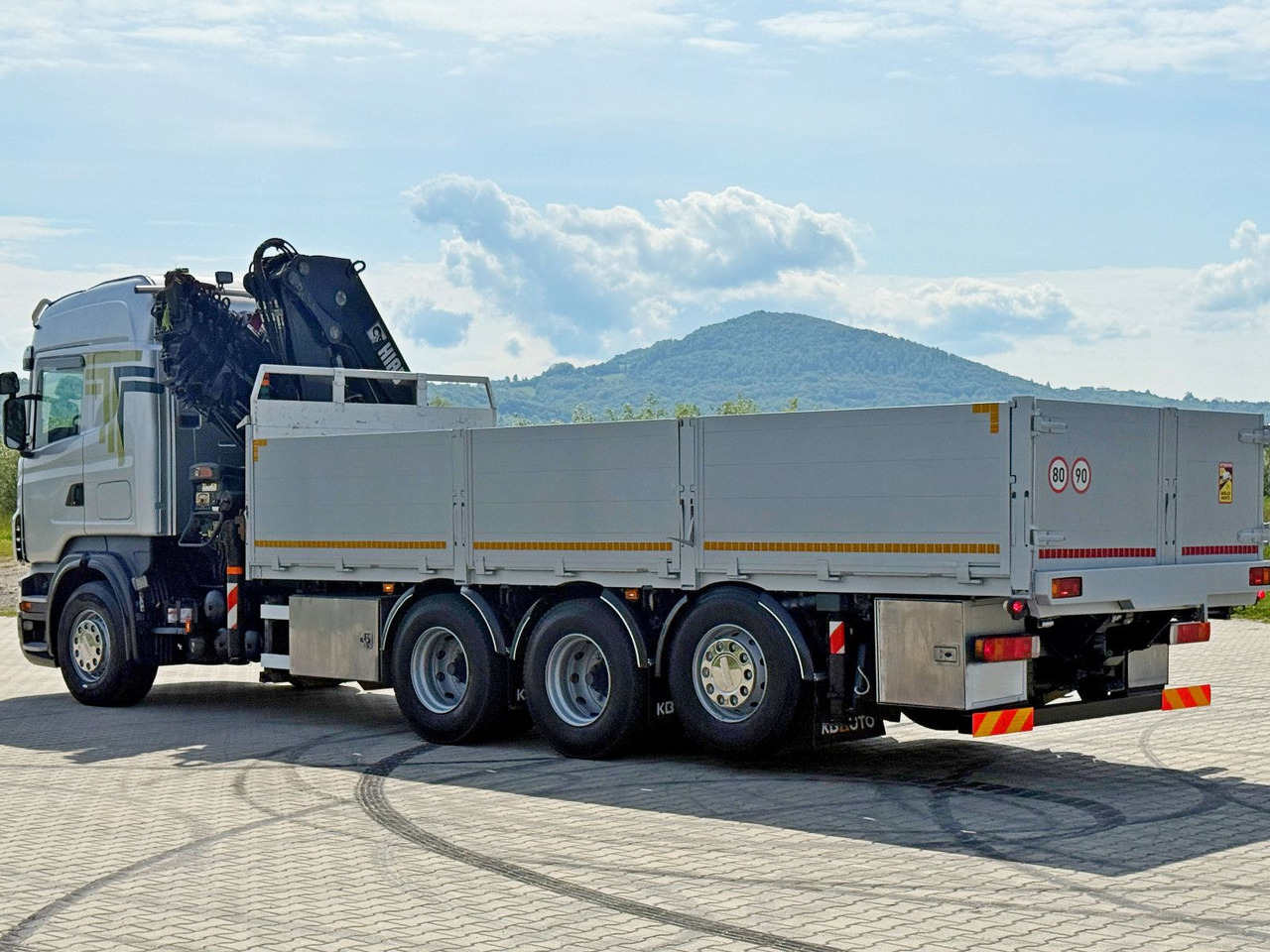 Crane truck Scania R480 PRITSCHE 6,85m *HIAB 377 E-8 HIPRO/FUNK*8x4: picture 8