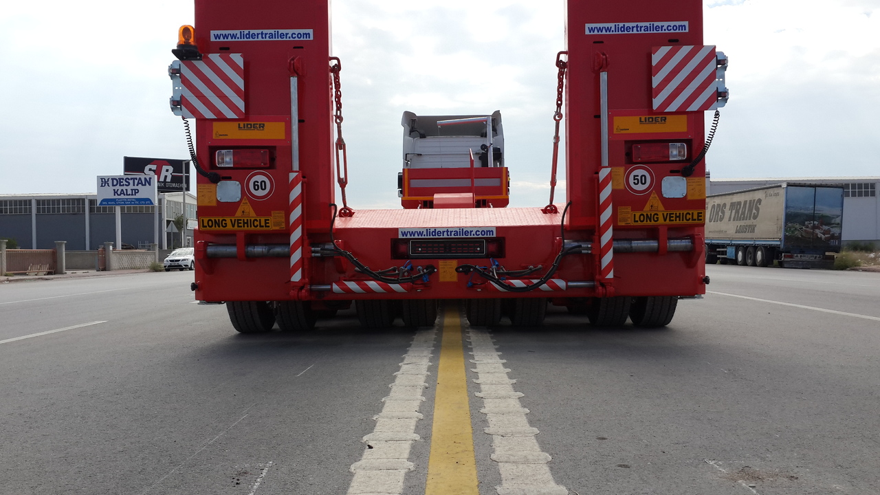 New Low loader semi-trailer for transportation of heavy machinery LIDER 2025 MODEL NEW LOWBOY TRAILER FROM MANUFACTURER: picture 11