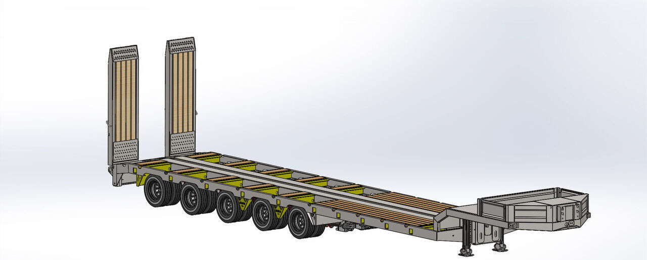 New Low loader semi-trailer LIDER NEW 2025 MODELS YEAR LIDER TRAILER: picture 10
