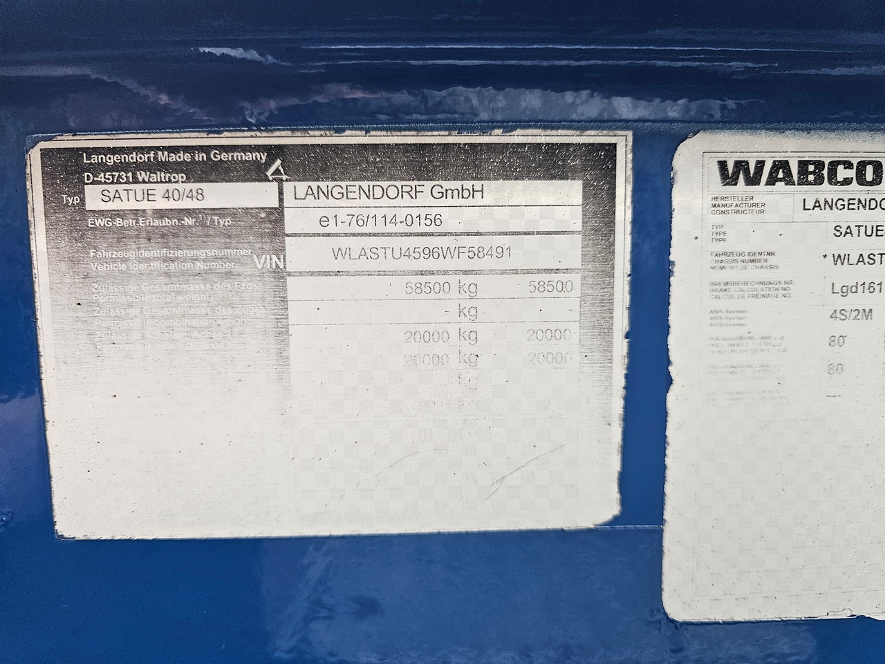 Low loader semi-trailer Langendorf SATUE 40-48: picture 20