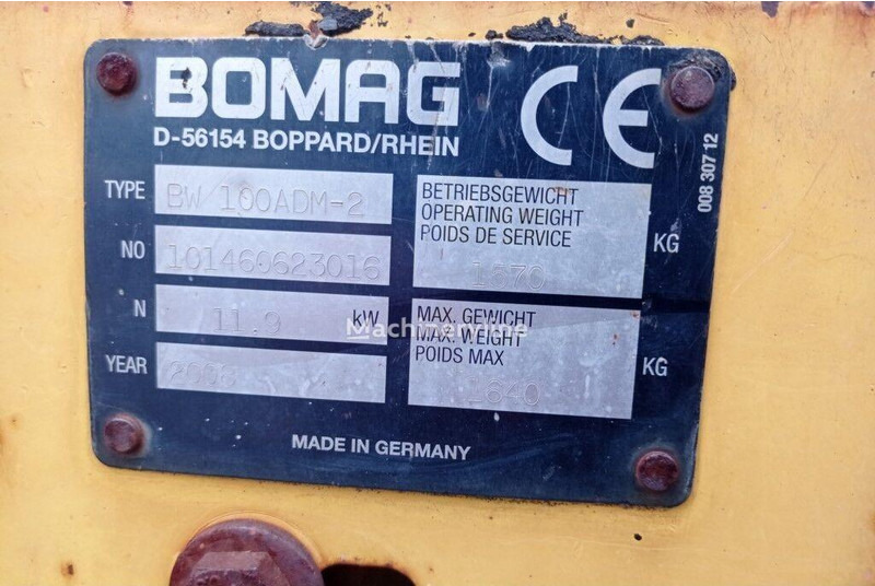 Roller Bomag BW 100 ADM-2 - Mini road roller: picture 14