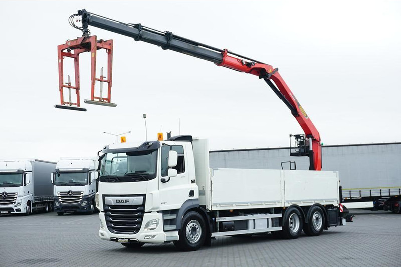DAF CF / 480 / 6 X 2 / SKRZYNIOWY + HDS / PALFINGER PK 22 001L / OŚ - Dropside/ Flatbed truck, Crane truck: picture 1 DAF CF / 480 / 6 X 2 / SKRZYNIOWY + HDS / PALFINGER PK 22 001L / OŚ - Dropside/ Flatbed truck, Crane truck: picture 1