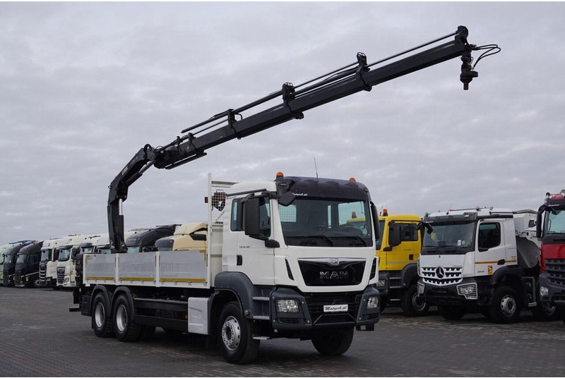 MAN TGS 26.400 / 6x4 / SKRZYNIOWY - 6,5M / HDS HIAB 188 4xwysów 13 M - Dropside/ Flatbed truck, Crane truck: picture 4 MAN TGS 26.400 / 6x4 / SKRZYNIOWY - 6,5M / HDS HIAB 188 4xwysów 13 M - Dropside/ Flatbed truck, Crane truck: picture 4