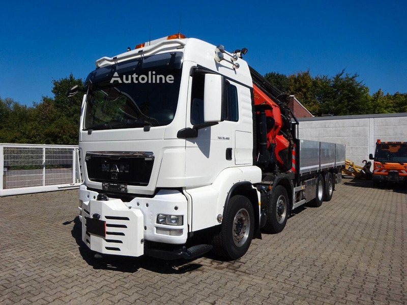 MAN TGS 35.480 - Flatbed + crane - Dropside/ Flatbed truck, Crane truck: picture 1 MAN TGS 35.480 - Flatbed + crane - Dropside/ Flatbed truck, Crane truck: picture 1
