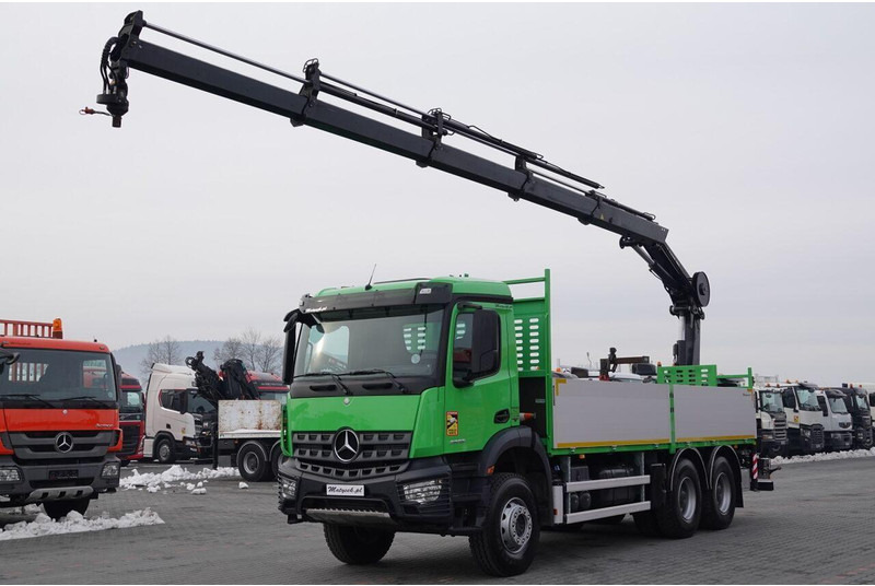 Mercedes-Benz AROCS 2636 / 6x4 / SKRZYNIOWY- 6,5 M / + HDS HIAB 4x wysów: 13 m - Dropside/ Flatbed truck, Crane truck: picture 1 Mercedes-Benz AROCS 2636 / 6x4 / SKRZYNIOWY- 6,5 M / + HDS HIAB 4x wysów: 13 m - Dropside/ Flatbed truck, Crane truck: picture 1