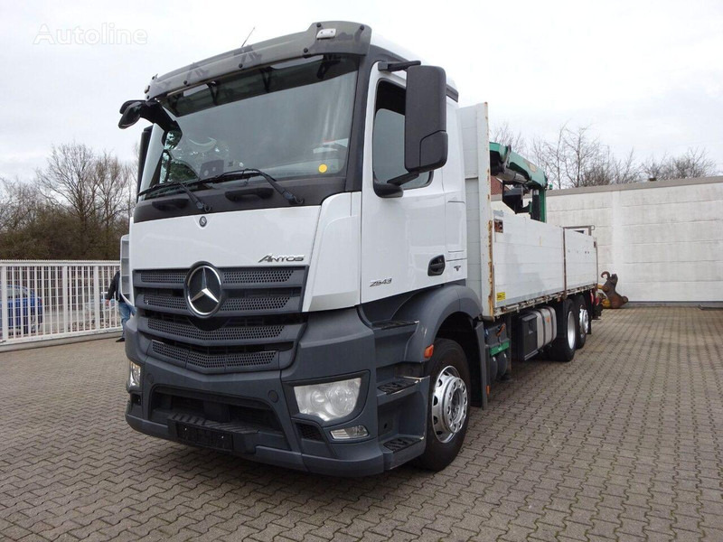 Mercedes-Benz Antos 2543 - Flatbed+crane 6x2 - Dropside/ Flatbed truck, Crane truck: picture 1 Mercedes-Benz Antos 2543 - Flatbed+crane 6x2 - Dropside/ Flatbed truck, Crane truck: picture 1