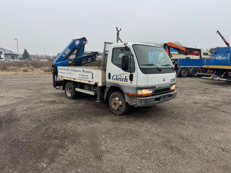 Mitsubishi Canter FE649 - Flatbed truck + crane - Dropside/ Flatbed truck, Crane truck: picture 2 Mitsubishi Canter FE649 - Flatbed truck + crane - Dropside/ Flatbed truck, Crane truck: picture 2