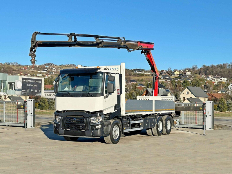 Renault C 380 *PRITSCHE 6,80m * PK 18002-EH C + FUNK*6x4 - Dropside/ Flatbed truck, Crane truck: picture 2 Renault C 380 *PRITSCHE 6,80m * PK 18002-EH C + FUNK*6x4 - Dropside/ Flatbed truck, Crane truck: picture 2