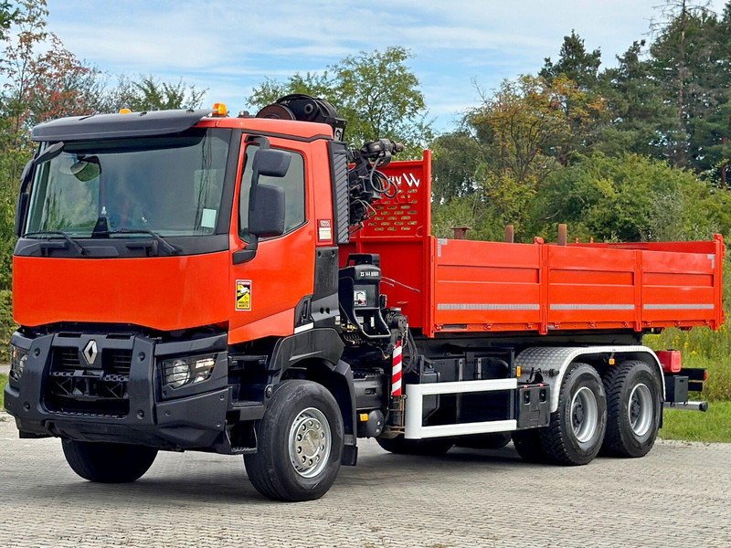 Renault K 380 * HIAB 144 BS - 3 HIDUO + FUNK * 6x4 * TOP - Tipper, Crane truck: picture 3 Renault K 380 * HIAB 144 BS - 3 HIDUO + FUNK * 6x4 * TOP - Tipper, Crane truck: picture 3