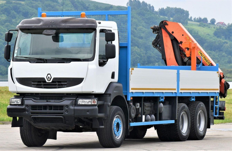 Renault KERAX 370 - Dropside/ Flatbed truck, Crane truck: picture 4 Renault KERAX 370 - Dropside/ Flatbed truck, Crane truck: picture 4