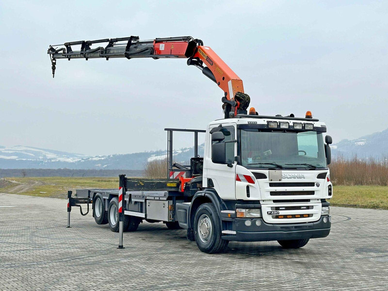 Scania P 420* PLATFORM 6,80m * PK 29002+FUNK * TOP - Dropside/ Flatbed truck, Crane truck: picture 2 Scania P 420* PLATFORM 6,80m * PK 29002+FUNK * TOP - Dropside/ Flatbed truck, Crane truck: picture 2