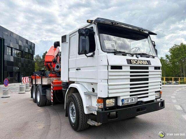 Dropside/ Flatbed truck, Crane truck Scania R143 HL 6x2 PALFINGER PK44002 Crane Kran: picture 8
