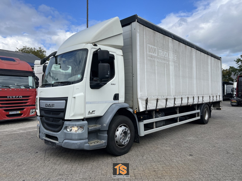 DAF FA 19T LF 280 EURO 6 - SCHUIFZEIL/GARDINEN/CURTAIN - AUTOMATIC - 19 TON - BELGIUM TRUCK - TOP! - Curtainsider truck: picture 1 DAF FA 19T LF 280 EURO 6 - SCHUIFZEIL/GARDINEN/CURTAIN - AUTOMATIC - 19 TON - BELGIUM TRUCK - TOP! - Curtainsider truck: picture 1