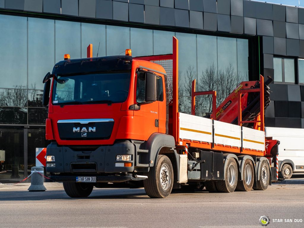 Crane truck, Dropside/ Flatbed truck MAN TGS 35.400 PALFINGER PK 44002 WINCH TRIDEM KRAN: picture 8