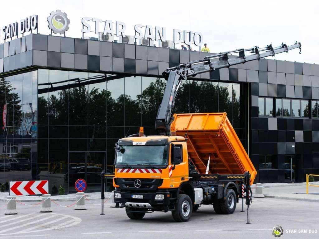 Mercedes-Benz Actros 1841 AK 4x4 Hiab 288E-7 Crane Kipper - Tipper: picture 1 Mercedes-Benz Actros 1841 AK 4x4 Hiab 288E-7 Crane Kipper - Tipper: picture 1