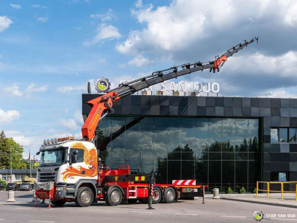 Scania G450 8x2 PALFINGER PK 85002 Fly Jib Winch - Crane truck: picture 1 Scania G450 8x2 PALFINGER PK 85002 Fly Jib Winch - Crane truck: picture 1