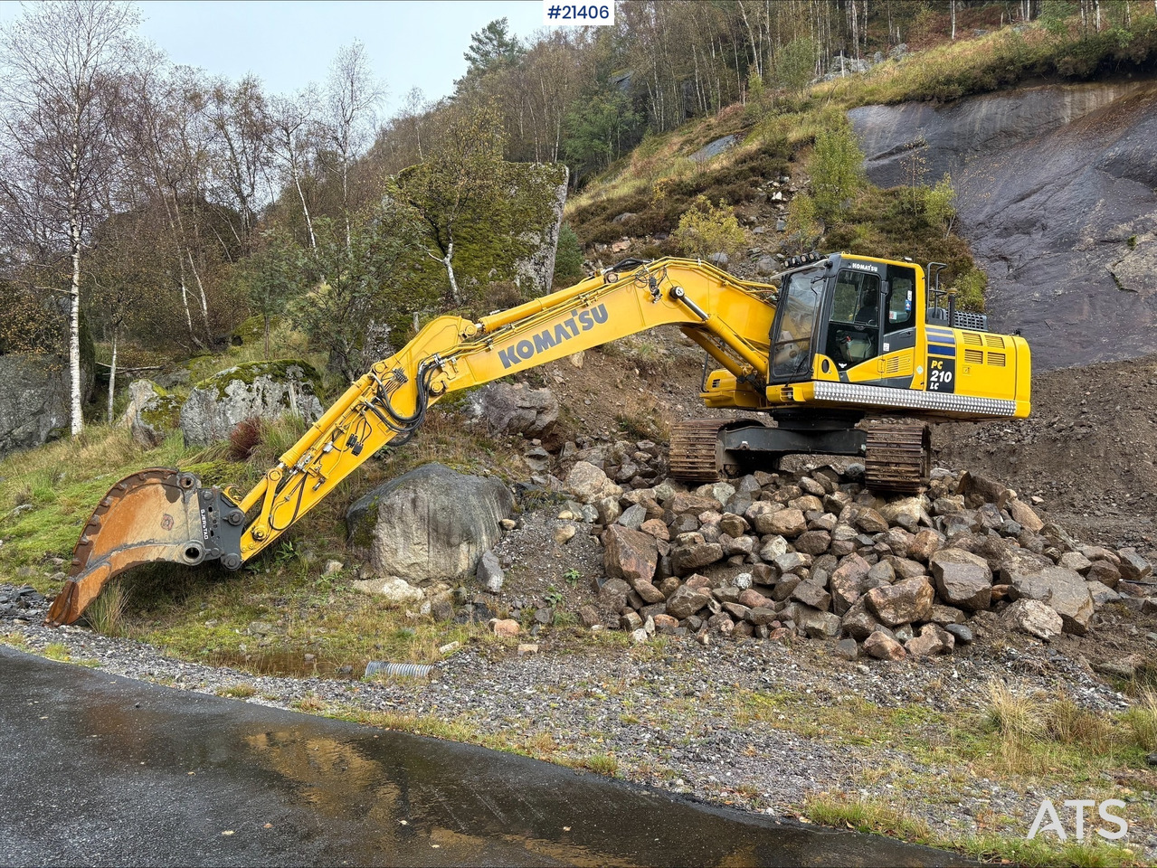 Crawler excavator Komatsu PC210LC-11 m/Graveskuffe, pusseskuffe, rototilt og Leica gps: picture 21