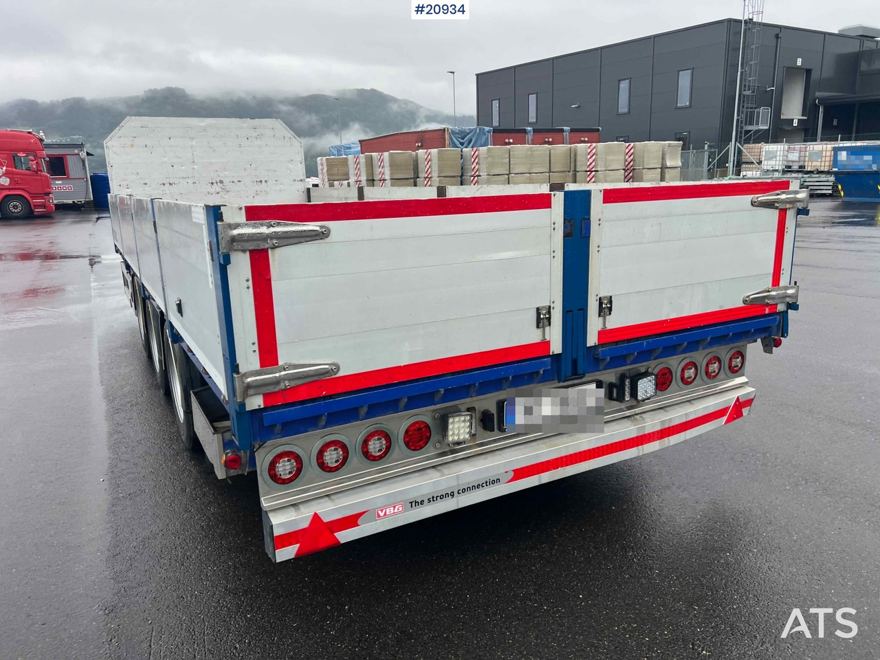 Dropside/ Flatbed trailer Konar 3 akslet plankjerre: picture 8
