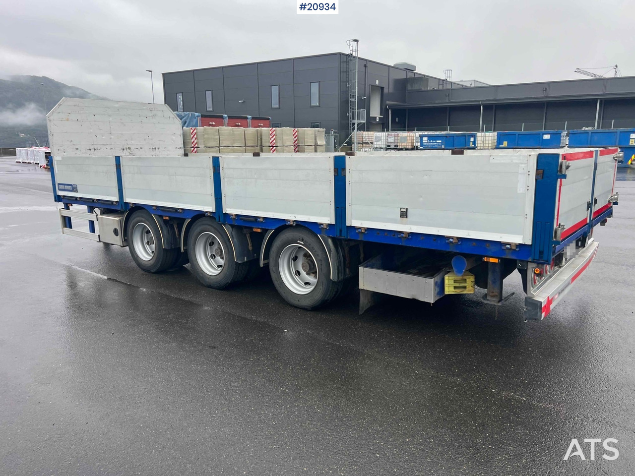 Dropside/ Flatbed trailer Konar 3 akslet plankjerre: picture 10