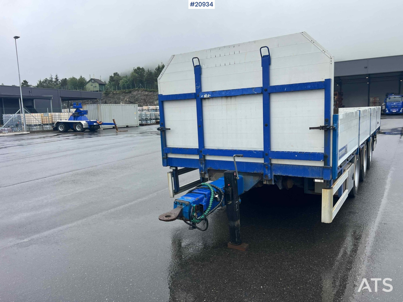Dropside/ Flatbed trailer Konar 3 akslet plankjerre: picture 13