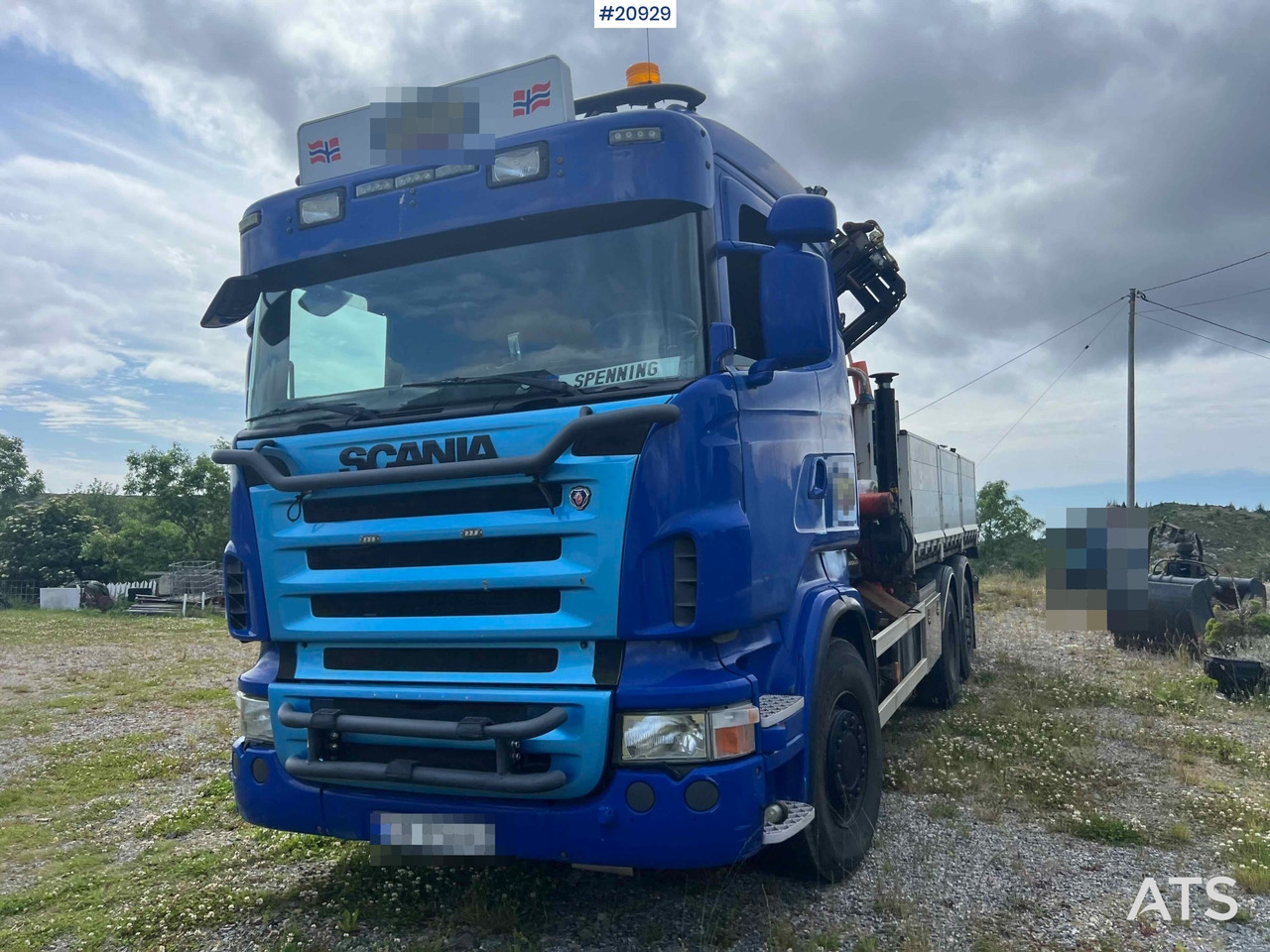Scania R480 - Dropside/ Flatbed truck, Crane truck: picture 4 Scania R480 - Dropside/ Flatbed truck, Crane truck: picture 4