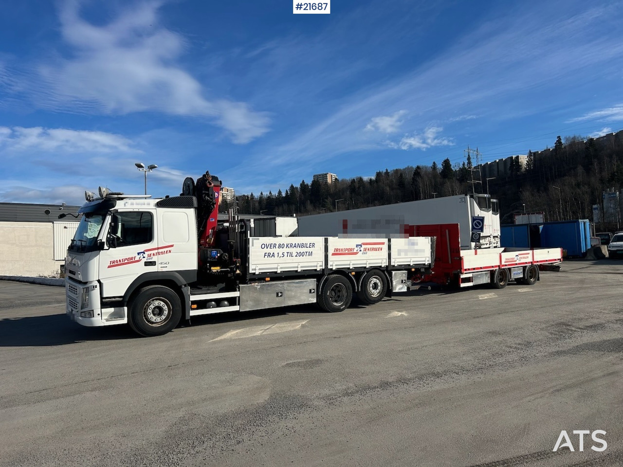 Volvo Volvo FM450 Kranbil m/ 21 t/m HMF kran og Løftelem. 194 000 km! - Crane truck: picture 2 Volvo Volvo FM450 Kranbil m/ 21 t/m HMF kran og Løftelem. 194 000 km! - Crane truck: picture 2