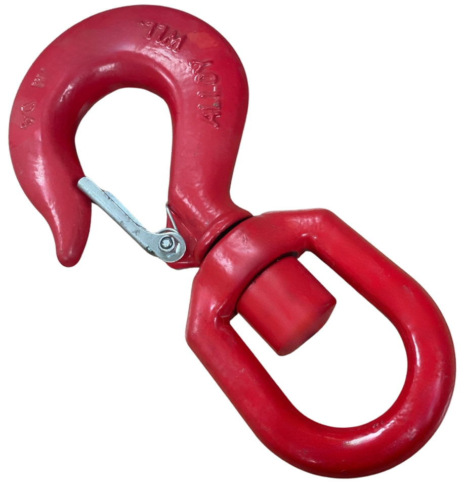 Swivel Hook with Safety Latch 11 Ton GG-11T - Attachment for Loader crane: picture 2 Swivel Hook with Safety Latch 11 Ton GG-11T - Attachment for Loader crane: picture 2