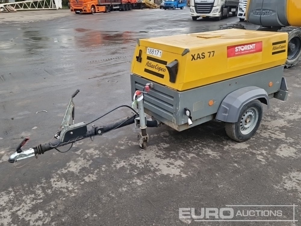2011 Atlas Copco XAS77 150CFM - Air compressor: picture 1 2011 Atlas Copco XAS77 150CFM - Air compressor: picture 1
