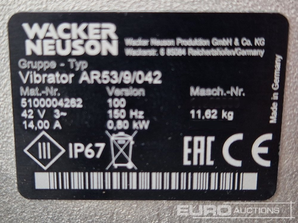 Unused 2024 Wacker Neuson AR53/9/042 - Concrete equipment: picture 5 Unused 2024 Wacker Neuson AR53/9/042 - Concrete equipment: picture 5