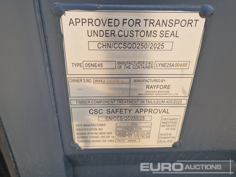 Shipping container Unused 2025 40' HC Container, One Side Multi-Door, 4 Doors: picture 6