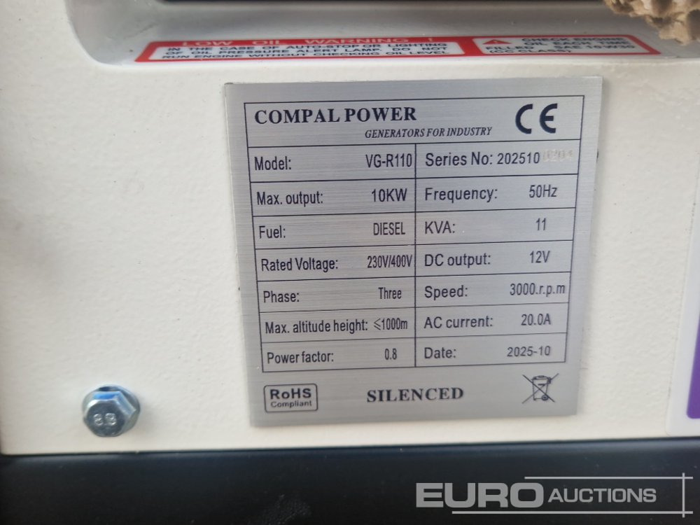 Generator set Unused Compal Power VG-R110: picture 10